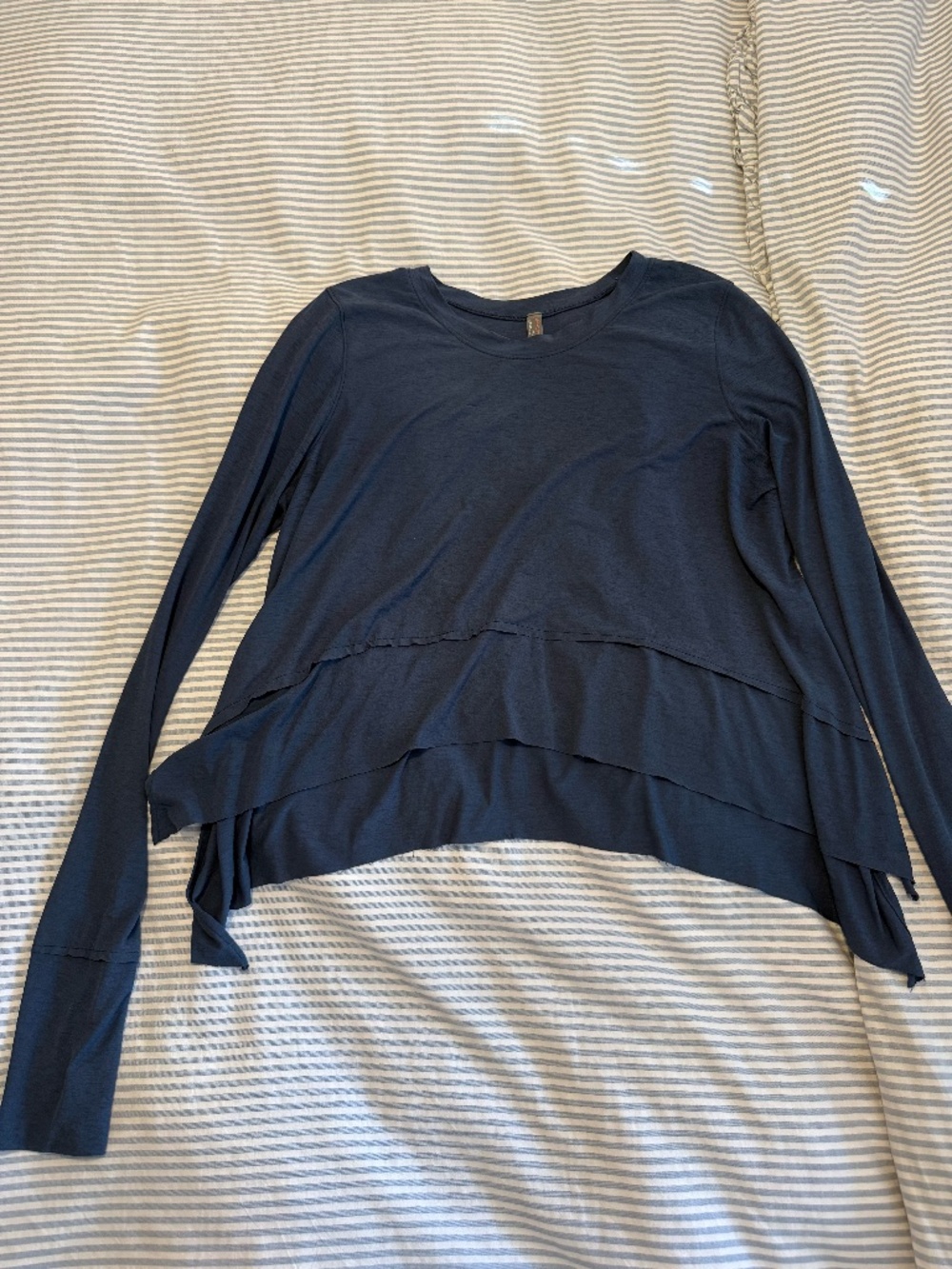 Free People Movement Tempo UV Protection Long Sleeve Navy Medium